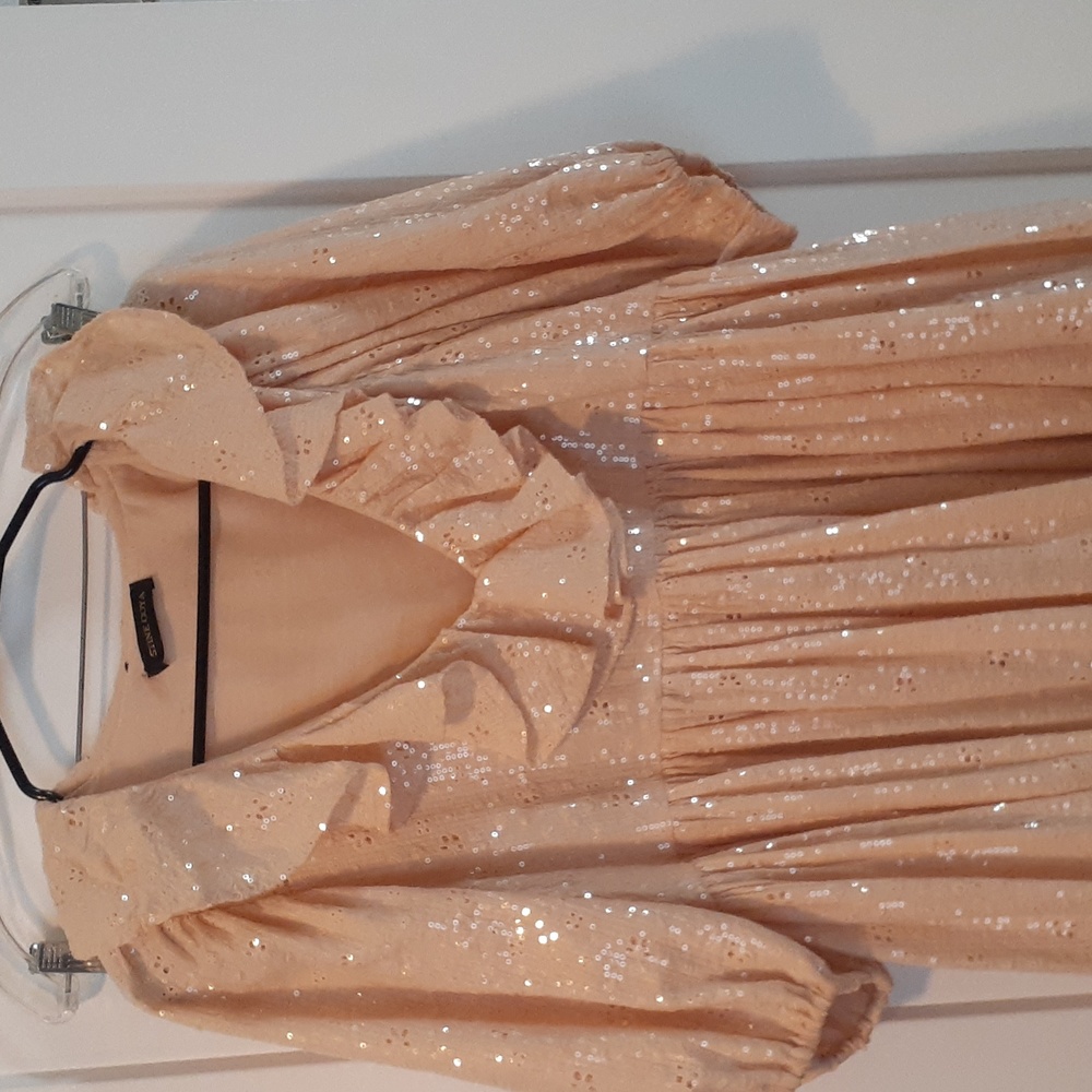 Stine goya sequin babydoll dress nwot